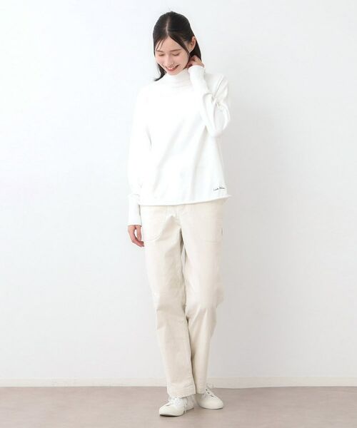 LAURA ASHLEY / ローラ アシュレイ ニット・セーター | 【日本製/ワンマイルウエア】コンパクトヤーン ハイネックプルオーバー | 詳細3