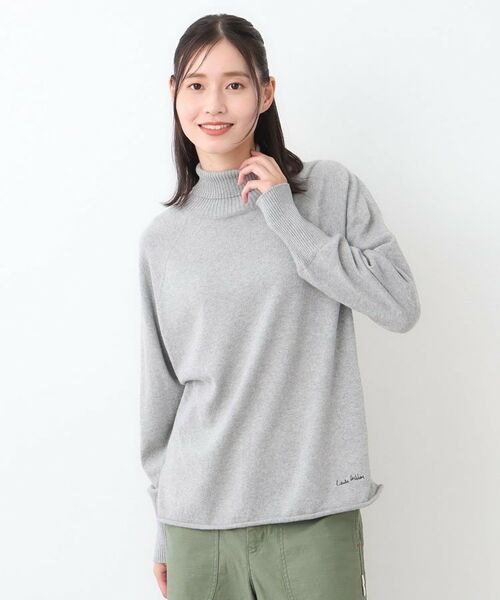 LAURA ASHLEY / ローラ アシュレイ ニット・セーター | 【日本製/ワンマイルウエア】コンパクトヤーン ハイネックプルオーバー | 詳細5