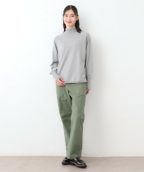 LAURA ASHLEY / ローラ アシュレイ ニット・セーター | 【日本製/ワンマイルウエア】コンパクトヤーン ハイネックプルオーバー | 詳細6