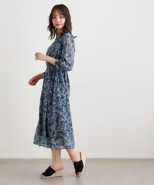LAURA ASHLEY / ローラ アシュレイ ロング・マキシ丈ワンピース | 【WEB限定カラーあり／洗える／同柄アイテムあり】ケラウェイ柄 ドビーワンピース | 詳細11