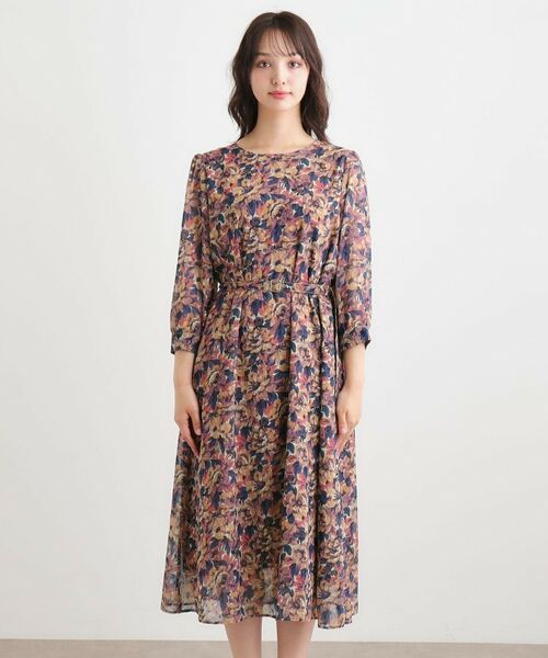 LAURA ASHLEY / ローラ アシュレイ ロング・マキシ丈ワンピース | 【WEB限定カラーあり／洗える／同柄アイテムあり】ケラウェイ柄 ドビーワンピース | 詳細13