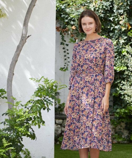 LAURA ASHLEY / ローラ アシュレイ ロング・マキシ丈ワンピース | 【WEB限定カラーあり／洗える／同柄アイテムあり】ケラウェイ柄 ドビーワンピース | 詳細23