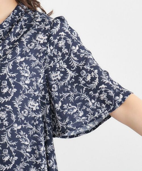 LAURA ASHLEY / ローラ アシュレイ シャツ・ブラウス | 【ボウタイ／同柄アイテムあり】アイロンワーク スクロール柄ブラウス | 詳細13