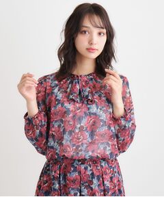 LAURA ASHLEY / ローラ アシュレイ シャツ・ブラウス | 【洗える／同柄アイテムあり】ケラウェイ柄 ドビーブラウス