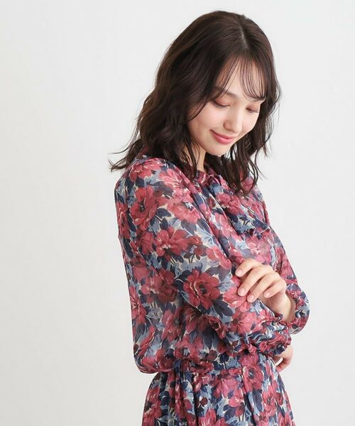 LAURA ASHLEY / ローラ アシュレイ シャツ・ブラウス | 【洗える／同柄アイテムあり】ケラウェイ柄 ドビーブラウス | 詳細1