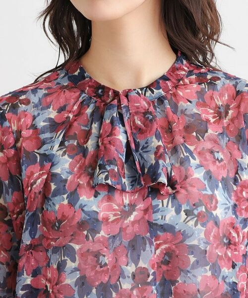 LAURA ASHLEY / ローラ アシュレイ シャツ・ブラウス | 【洗える／同柄アイテムあり】ケラウェイ柄 ドビーブラウス | 詳細12