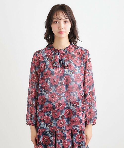 LAURA ASHLEY / ローラ アシュレイ シャツ・ブラウス | 【洗える／同柄アイテムあり】ケラウェイ柄 ドビーブラウス | 詳細9