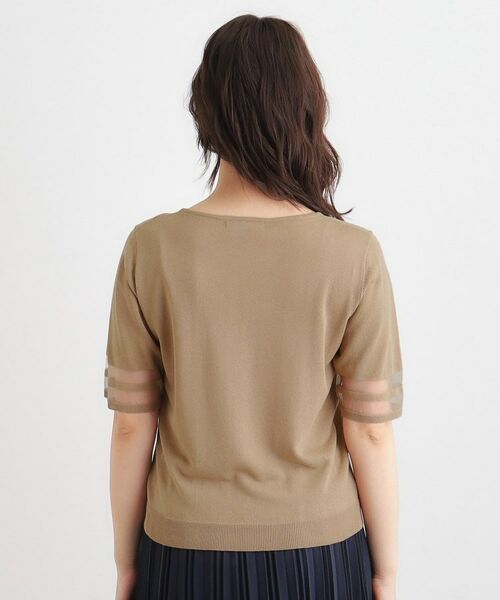 LAURA ASHLEY / ローラ アシュレイ ニット・セーター | 【シアーラインスリーブ／ラメ／アンサンブル可】プルオーバーニット | 詳細11