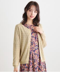 LAURA ASHLEY / ローラ アシュレイ カーディガン・ボレロ | 【人気デザイン！アイレット入り】カーディガン