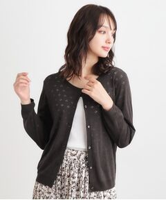 LAURA ASHLEY / ローラ アシュレイ カーディガン・ボレロ | 【人気デザイン！アイレット入り】カーディガン