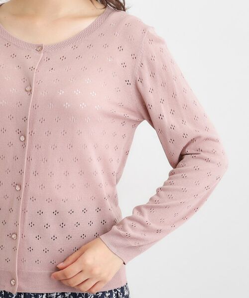 LAURA ASHLEY / ローラ アシュレイ カーディガン・ボレロ | 【人気デザイン！アイレット入り】カーディガン | 詳細17