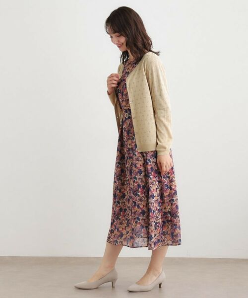 LAURA ASHLEY / ローラ アシュレイ カーディガン・ボレロ | 【人気デザイン！アイレット入り】カーディガン | 詳細3