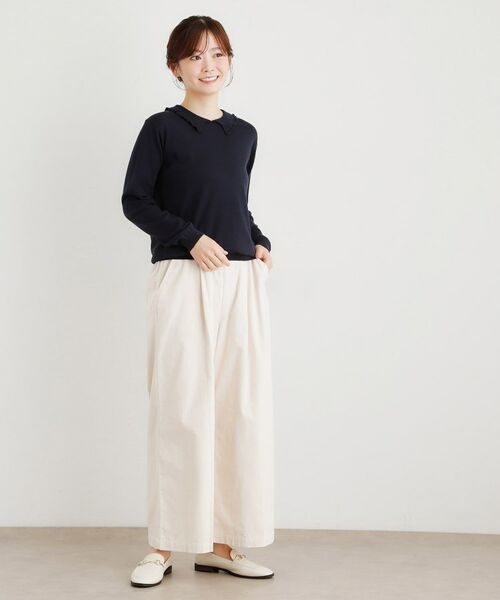 LAURA ASHLEY / ローラ アシュレイ ニット・セーター | 【シーウール】フリルカラーニットプルオーバー | 詳細15