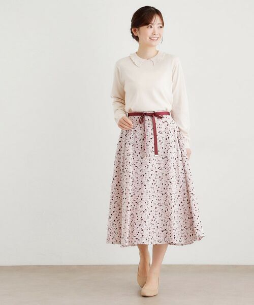 LAURA ASHLEY / ローラ アシュレイ ニット・セーター | 【シーウール】フリルカラーニットプルオーバー | 詳細3