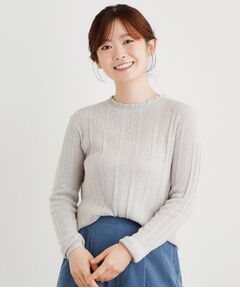 LAURA ASHLEY / ローラ アシュレイ ニット・セーター | 【シーウール】透かし編み プルオーバーニット