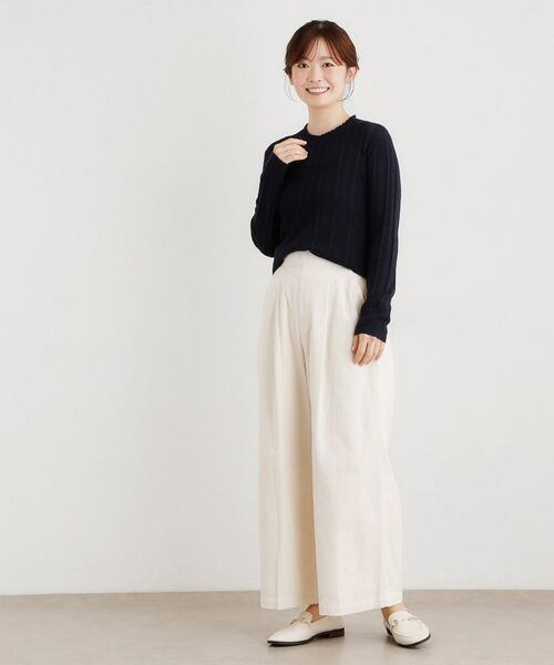 LAURA ASHLEY / ローラ アシュレイ ニット・セーター | 【シーウール】透かし編み プルオーバーニット | 詳細15