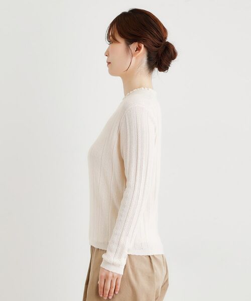 LAURA ASHLEY / ローラ アシュレイ ニット・セーター | 【シーウール】透かし編み プルオーバーニット | 詳細18