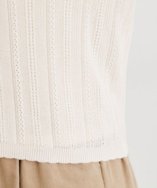 LAURA ASHLEY / ローラ アシュレイ ニット・セーター | 【シーウール】透かし編み プルオーバーニット | 詳細22