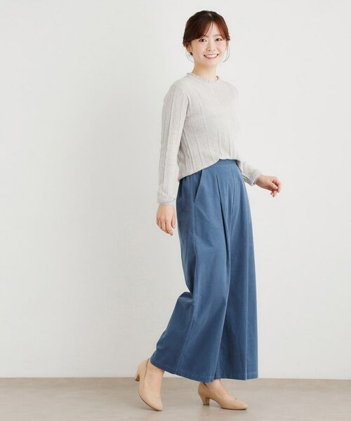 LAURA ASHLEY / ローラ アシュレイ ニット・セーター | 【シーウール】透かし編み プルオーバーニット | 詳細6