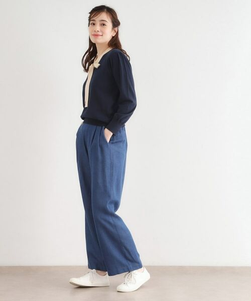 LAURA ASHLEY / ローラ アシュレイ ニット・セーター | 【洗える／ボウタイ／クレリック】プルオーバーニット | 詳細11