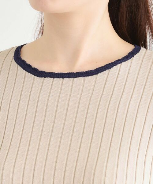 LAURA ASHLEY / ローラ アシュレイ ニット・セーター | 【洗える／ハイゲージ／配色デザイン】プルオーバーニット | 詳細12