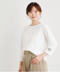 LAURA ASHLEY / ローラ アシュレイ カットソー | 【人気アイテム！袖刺繍あり】デラヴェジャージーカットソー