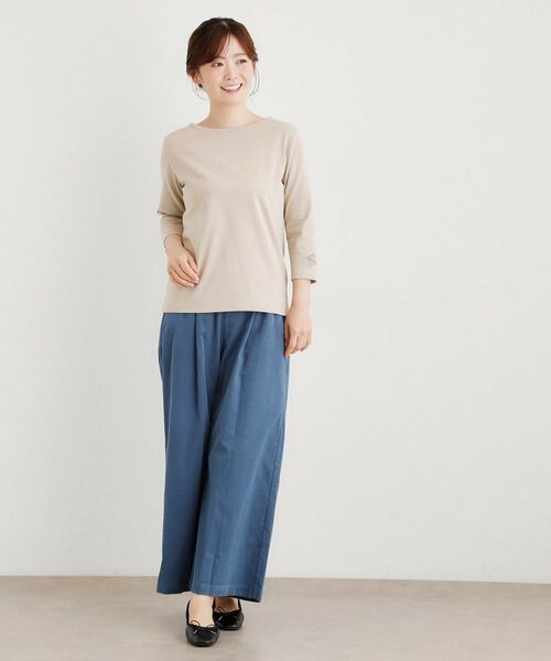 LAURA ASHLEY / ローラ アシュレイ カットソー | 【人気アイテム！袖刺繍あり】デラヴェジャージーカットソー | 詳細10