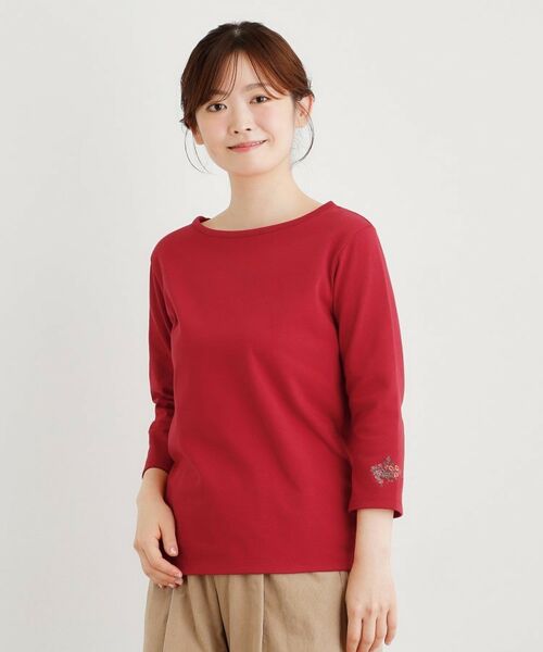 LAURA ASHLEY / ローラ アシュレイ カットソー | 【人気アイテム！袖刺繍あり】デラヴェジャージーカットソー | 詳細13