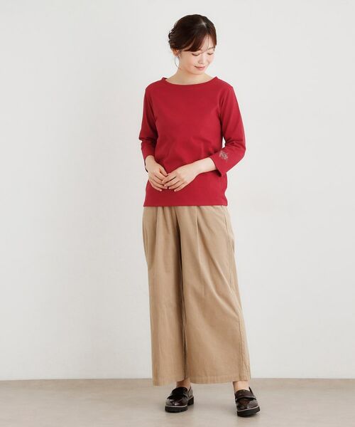 LAURA ASHLEY / ローラ アシュレイ カットソー | 【人気アイテム！袖刺繍あり】デラヴェジャージーカットソー | 詳細15