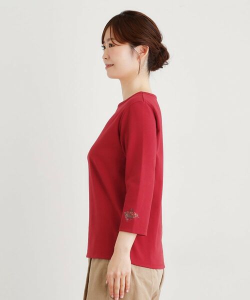 LAURA ASHLEY / ローラ アシュレイ カットソー | 【人気アイテム！袖刺繍あり】デラヴェジャージーカットソー | 詳細18