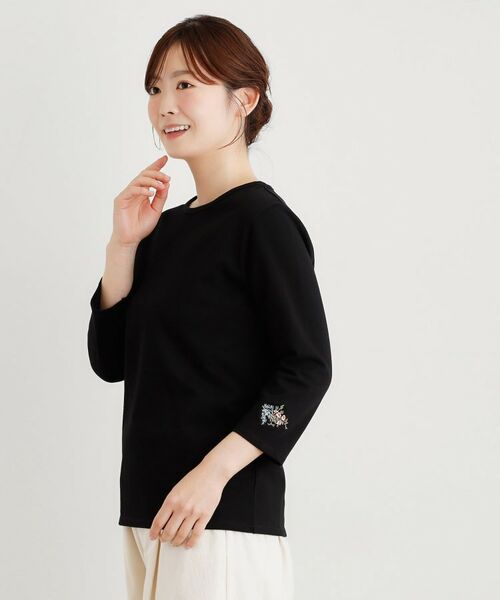 LAURA ASHLEY / ローラ アシュレイ カットソー | 【人気アイテム！袖刺繍あり】デラヴェジャージーカットソー | 詳細5