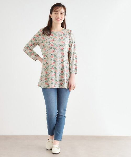 LAURA ASHLEY / ローラ アシュレイ チュニック | 【洗える／ジャージ素材／同柄アイテムあり】ロミリー柄 チュニック | 詳細2