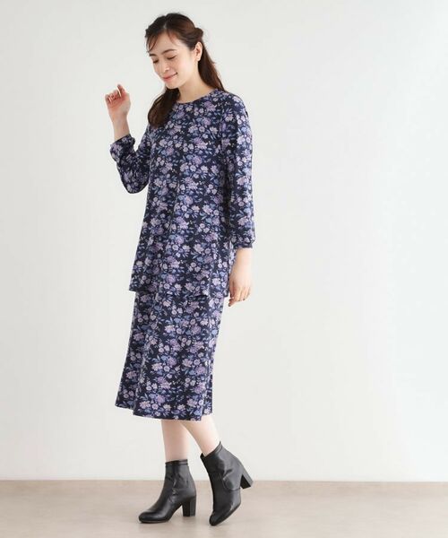 LAURA ASHLEY / ローラ アシュレイ チュニック | 【洗える／ジャージ素材／同柄アイテムあり】ロミリー柄 チュニック | 詳細7