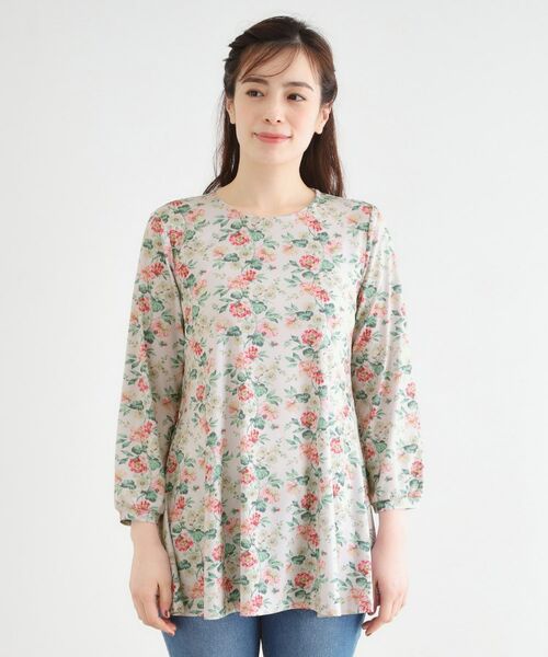 LAURA ASHLEY / ローラ アシュレイ チュニック | 【洗える／ジャージ素材／同柄アイテムあり】ロミリー柄 チュニック | 詳細9