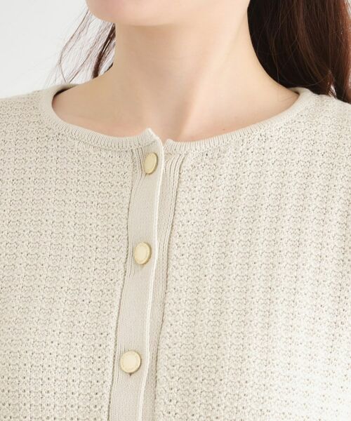 LAURA ASHLEY / ローラ アシュレイ カーディガン・ボレロ | 【洗える／コットン100％／刻印ボタン】コームドコットンカーディガン | 詳細12