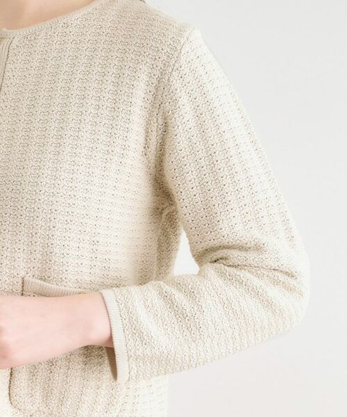 LAURA ASHLEY / ローラ アシュレイ カーディガン・ボレロ | 【洗える／コットン100％／刻印ボタン】コームドコットンカーディガン | 詳細13