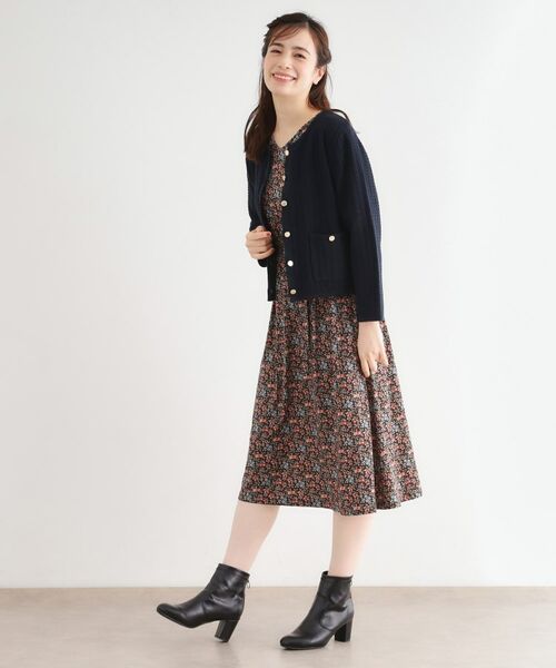 LAURA ASHLEY / ローラ アシュレイ カーディガン・ボレロ | 【洗える／コットン100％／刻印ボタン】コームドコットンカーディガン | 詳細7