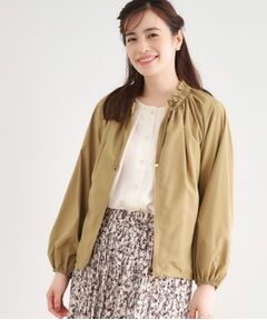 LAURA ASHLEY / ローラ アシュレイ レザーブルゾン・ジャケット | 【洗える／撥水】マットタフタ フレアブルゾン