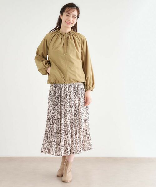 LAURA ASHLEY / ローラ アシュレイ レザーブルゾン・ジャケット | 【洗える／撥水】マットタフタ フレアブルゾン | 詳細10