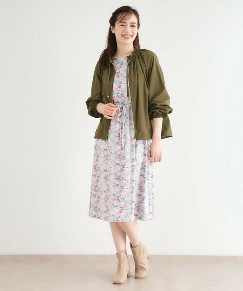 LAURA ASHLEY / ローラ アシュレイ レザーブルゾン・ジャケット | 【洗える／撥水】マットタフタ フレアブルゾン | 詳細2