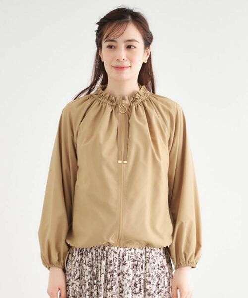 LAURA ASHLEY / ローラ アシュレイ レザーブルゾン・ジャケット | 【洗える／撥水】マットタフタ フレアブルゾン | 詳細22