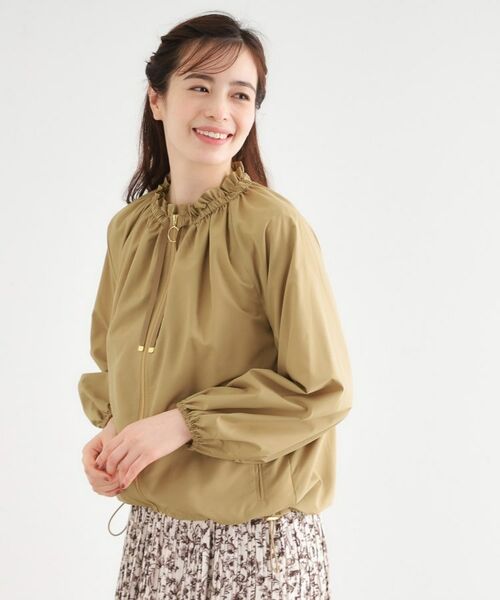 LAURA ASHLEY / ローラ アシュレイ レザーブルゾン・ジャケット | 【洗える／撥水】マットタフタ フレアブルゾン | 詳細6