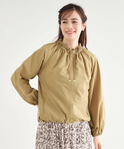 LAURA ASHLEY / ローラ アシュレイ レザーブルゾン・ジャケット | 【洗える／撥水】マットタフタ フレアブルゾン | 詳細7