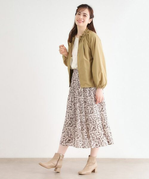 LAURA ASHLEY / ローラ アシュレイ レザーブルゾン・ジャケット | 【洗える／撥水】マットタフタ フレアブルゾン | 詳細9