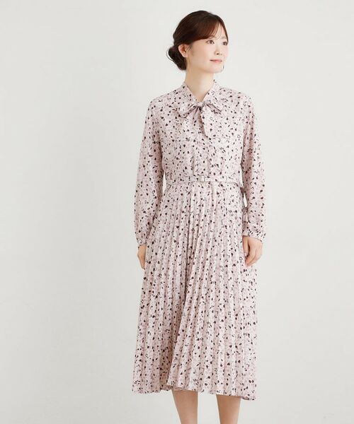 LAURA ASHLEY / ローラ アシュレイ ミニ丈・ひざ丈ワンピース | 【洗える／同柄アイテムあり】トゥワイダル チューリップス柄 ワンピース | 詳細1