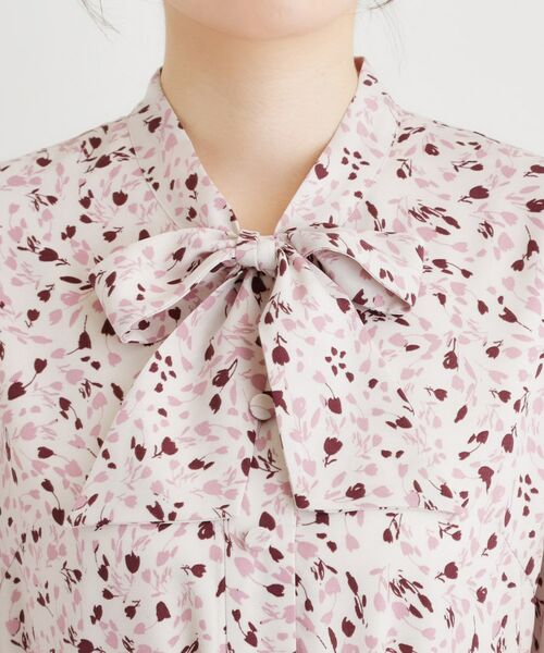 LAURA ASHLEY / ローラ アシュレイ ミニ丈・ひざ丈ワンピース | 【洗える／同柄アイテムあり】トゥワイダル チューリップス柄 ワンピース | 詳細12