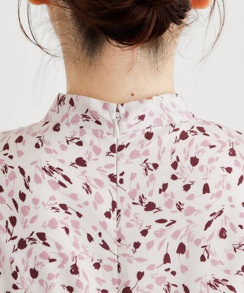 LAURA ASHLEY / ローラ アシュレイ ミニ丈・ひざ丈ワンピース | 【洗える／同柄アイテムあり】トゥワイダル チューリップス柄 ワンピース | 詳細13