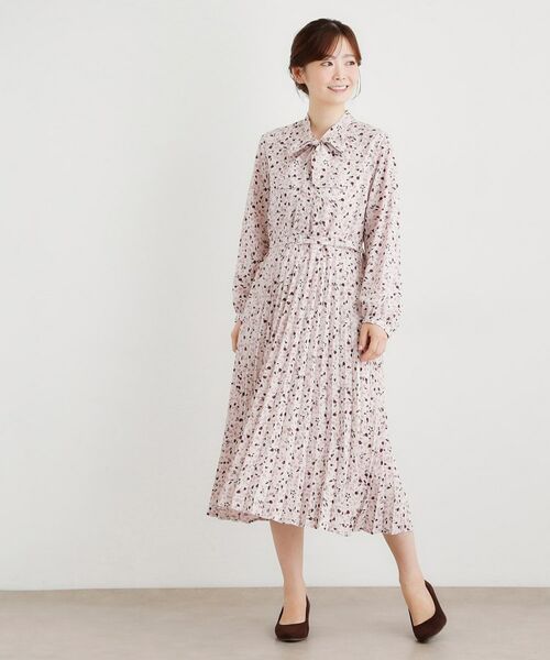 LAURA ASHLEY / ローラ アシュレイ ミニ丈・ひざ丈ワンピース | 【洗える／同柄アイテムあり】トゥワイダル チューリップス柄 ワンピース | 詳細2