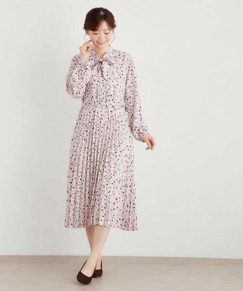 LAURA ASHLEY / ローラ アシュレイ ミニ丈・ひざ丈ワンピース | 【洗える／同柄アイテムあり】トゥワイダル チューリップス柄 ワンピース | 詳細3