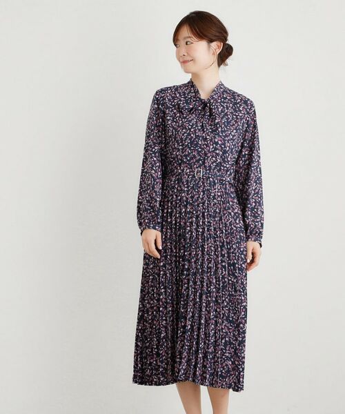 LAURA ASHLEY / ローラ アシュレイ ミニ丈・ひざ丈ワンピース | 【洗える／同柄アイテムあり】トゥワイダル チューリップス柄 ワンピース | 詳細5